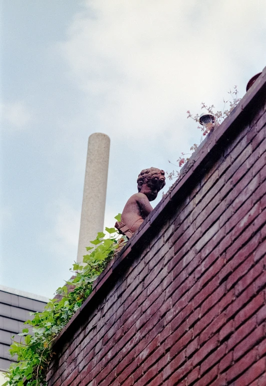 this looks like a chimney on top of a building