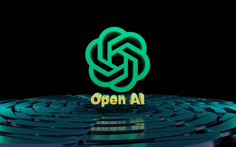 the logo for opesh ai on top of an intricate maze