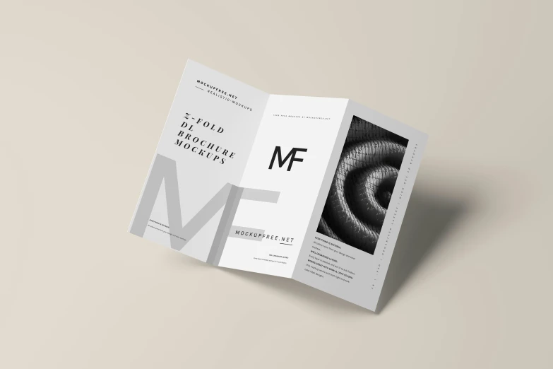 a brochure that is open to reveal the design