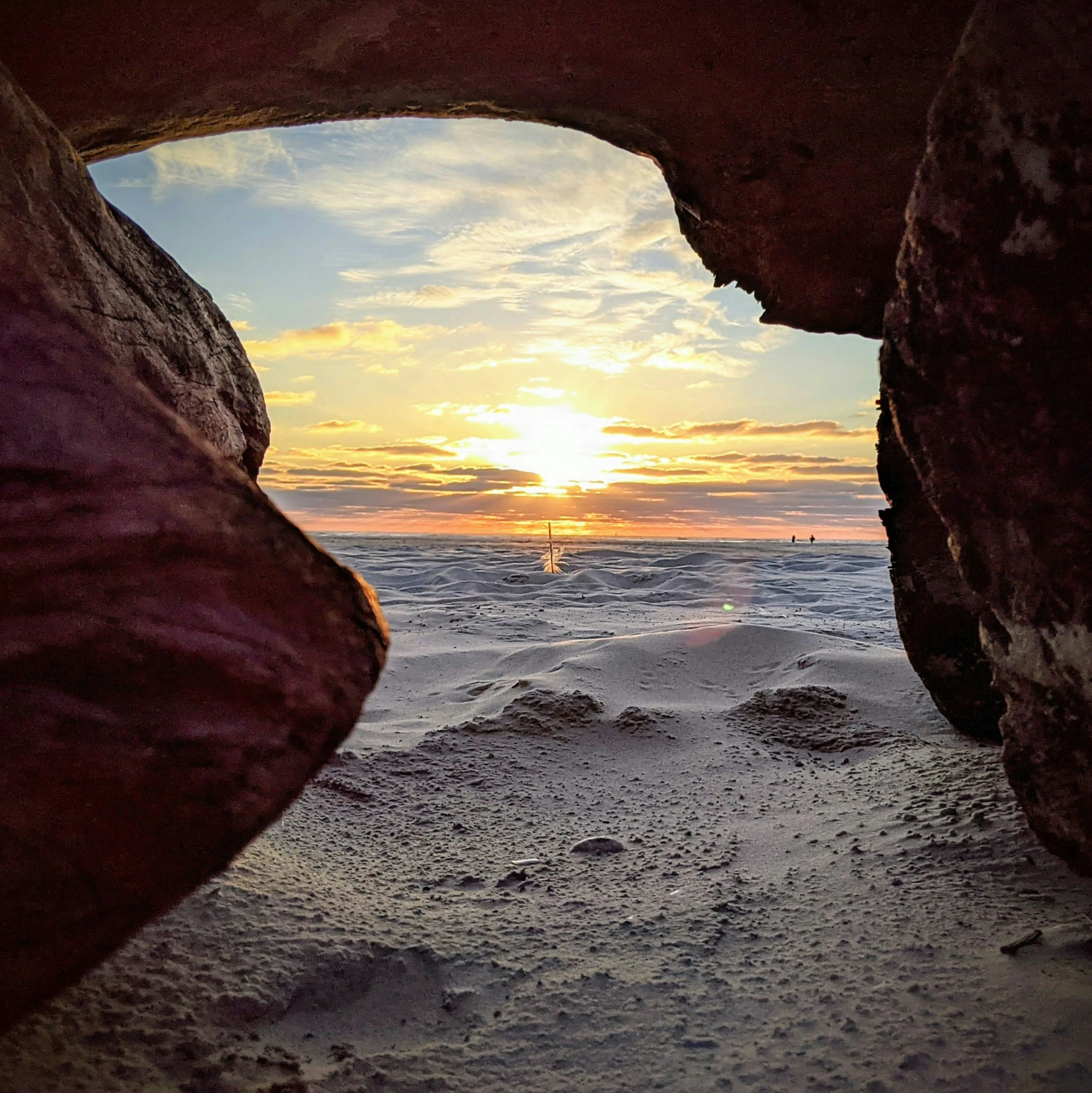 a beach that has some rocks in it