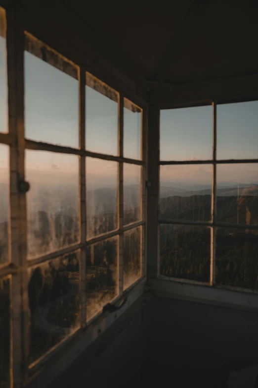 a window with bars in an empty room