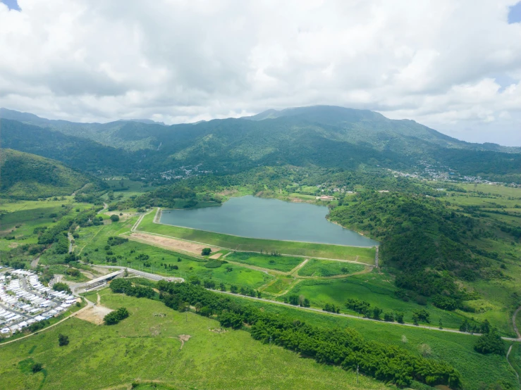 aerial pograph of landscape in the middle of mountains