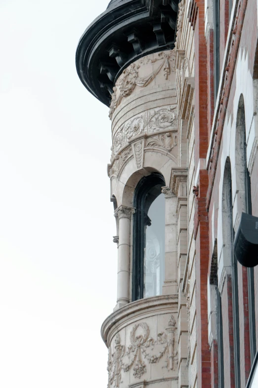 a tall tower that has a clock on it