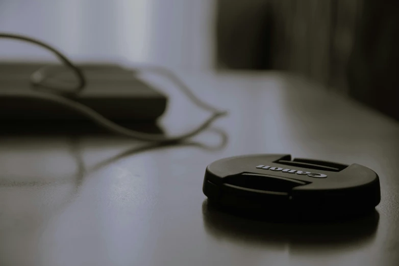 a close up of an electronic device on a table