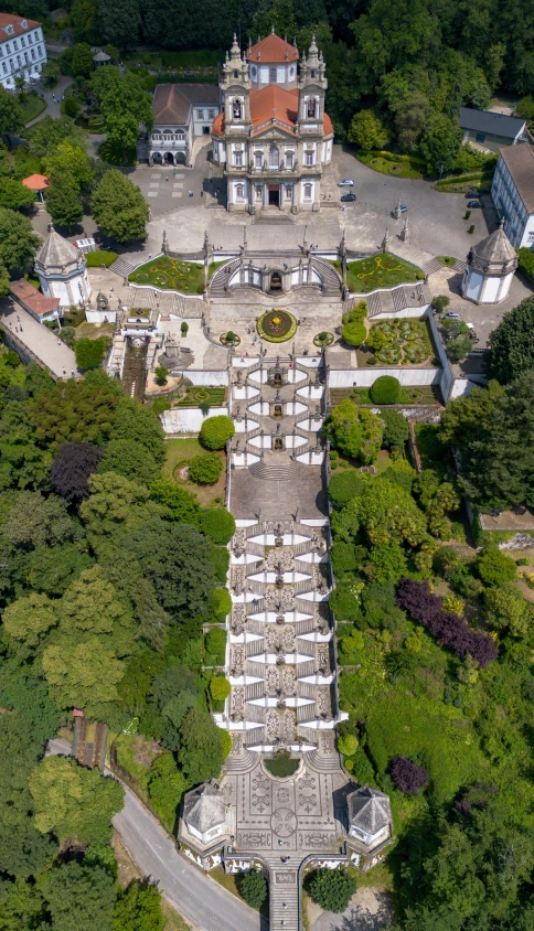 an aerial view of the property of the mansion