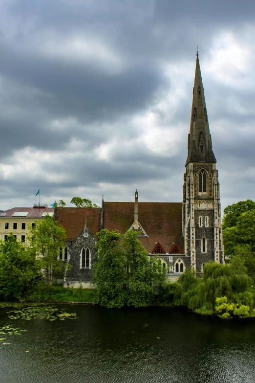 this church is located in the middle of the forest