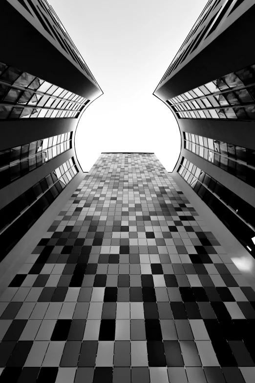 looking up at the architecture from a high way