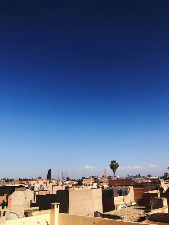 a view of a town in africa from afar