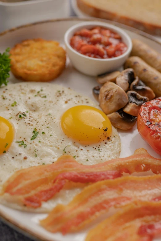 some different foods are sitting on a plate