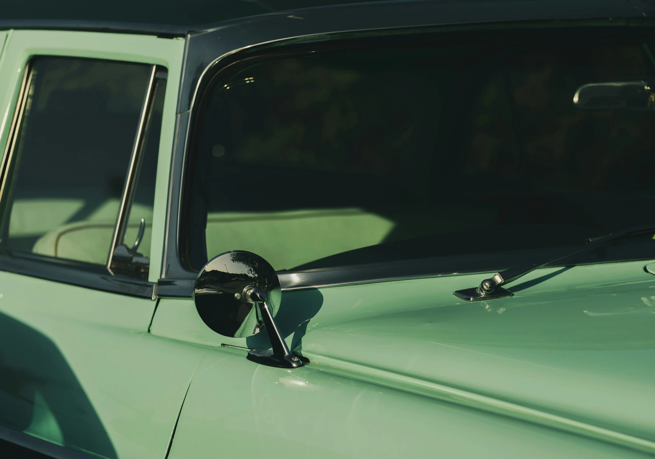 a car is shown with the side mirror still attached