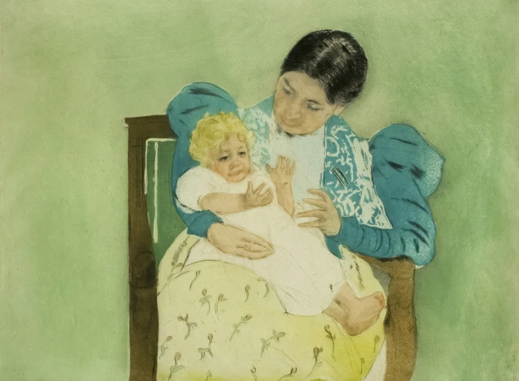 an older woman holding a small child