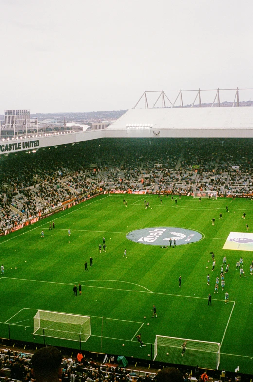 view from the upper field at a soccer game