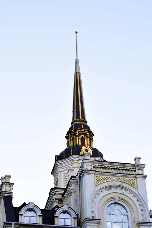 a building that has a clock at the top of it