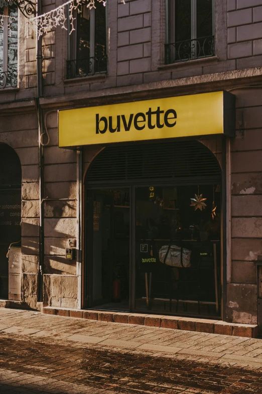 a store front in an old italian city