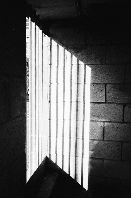 a black and white image of a building light