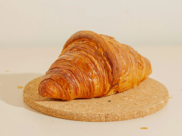 an artfully shaped bread on a rock