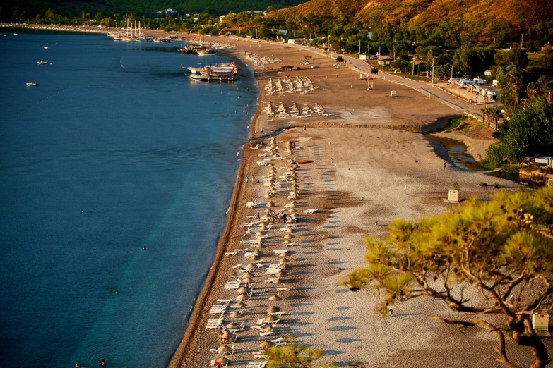 a beach on a hill side is very nice