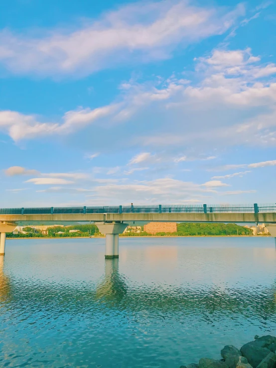 a very large bridge that is spanning over the water