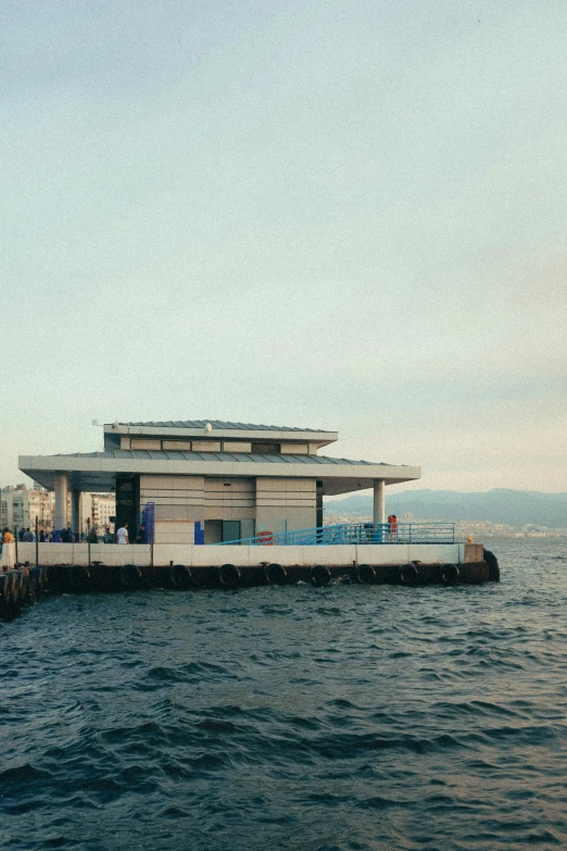 a house by the water on a boat