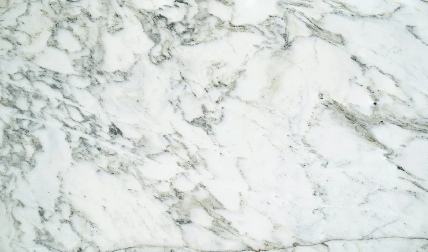 marble is white with grey and gray streaks