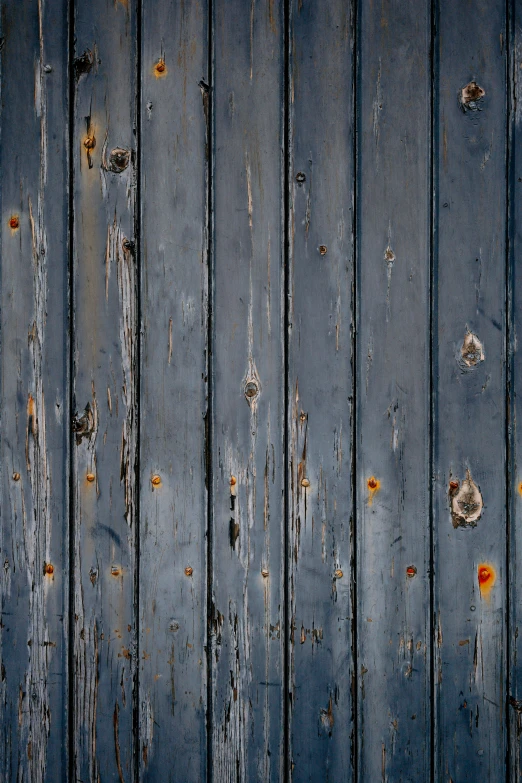 rusted wood planks with peeling paint, fading against it