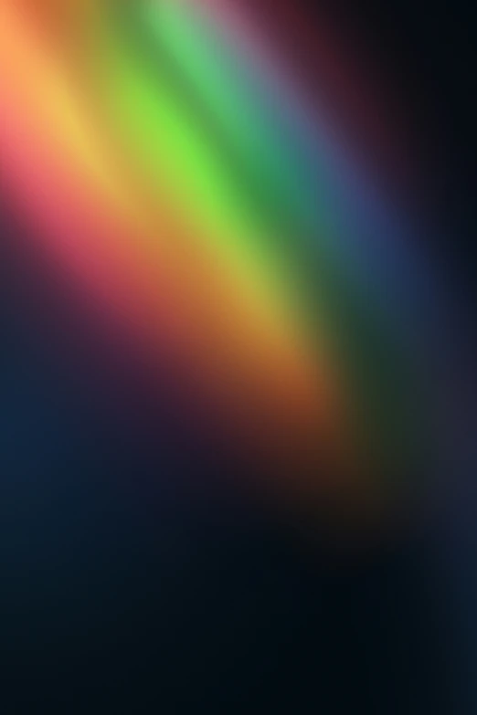 an image of rainbow colored light from a long lens