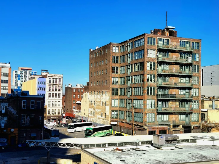 buildings are shown on the outskirts of a city