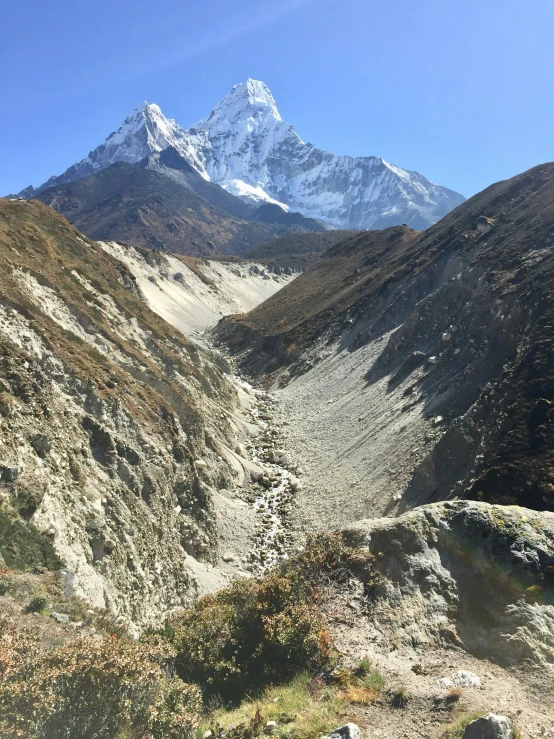 the view from the top of a mountain in chile