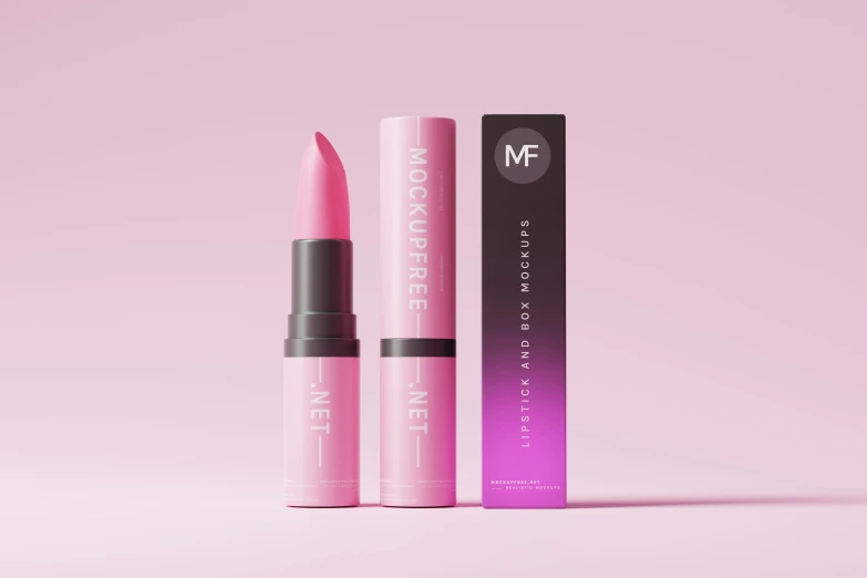 lipstick is on the pink box and it's packaging