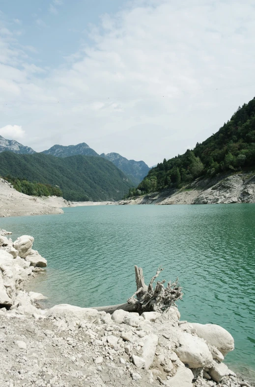 a lake that is in the middle of some water