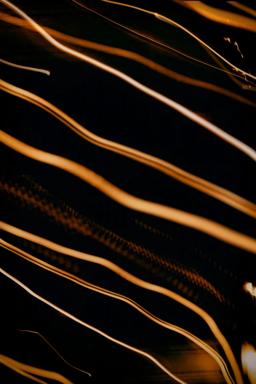 an abstract view of lights over black