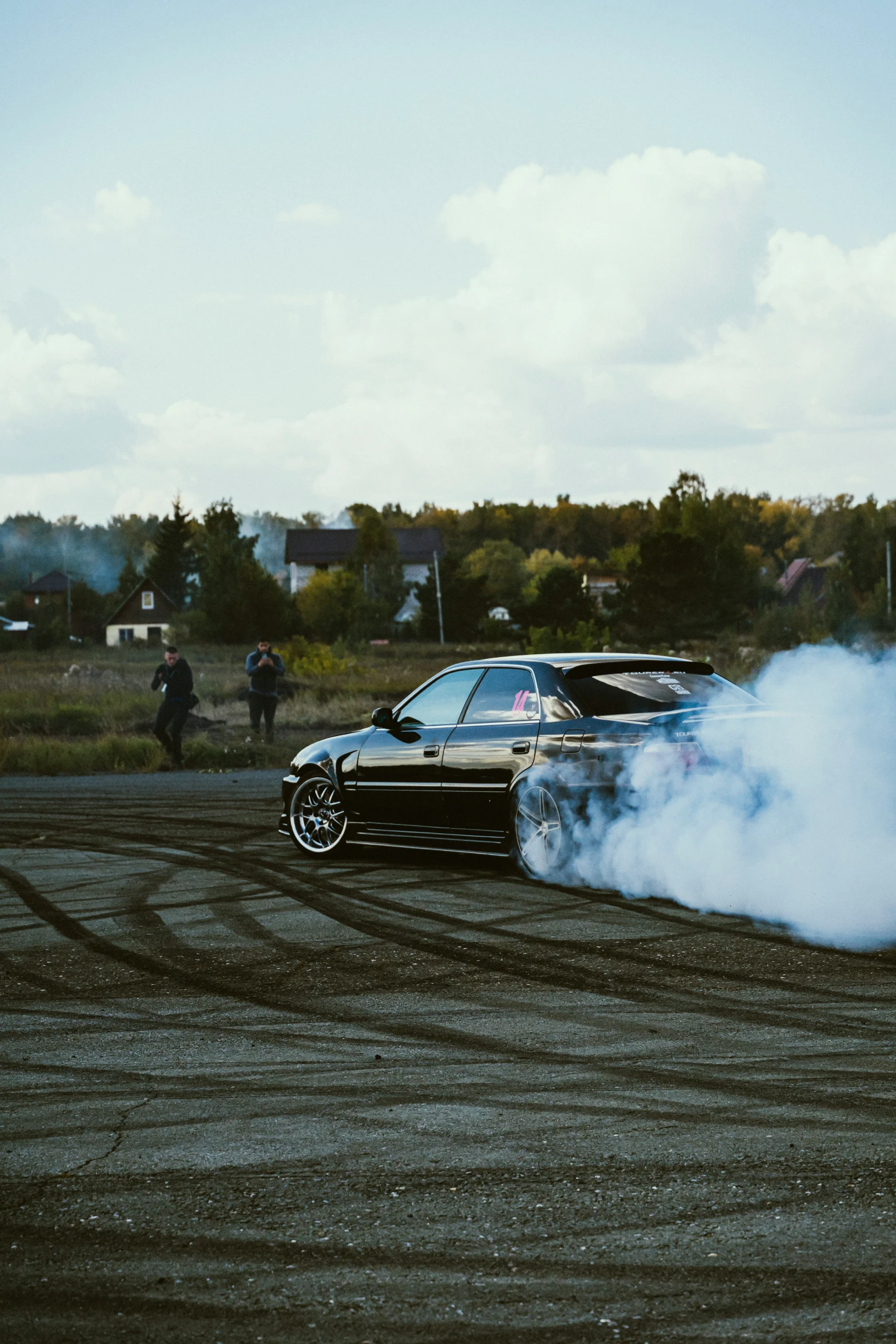 a smoke emitting out from a car