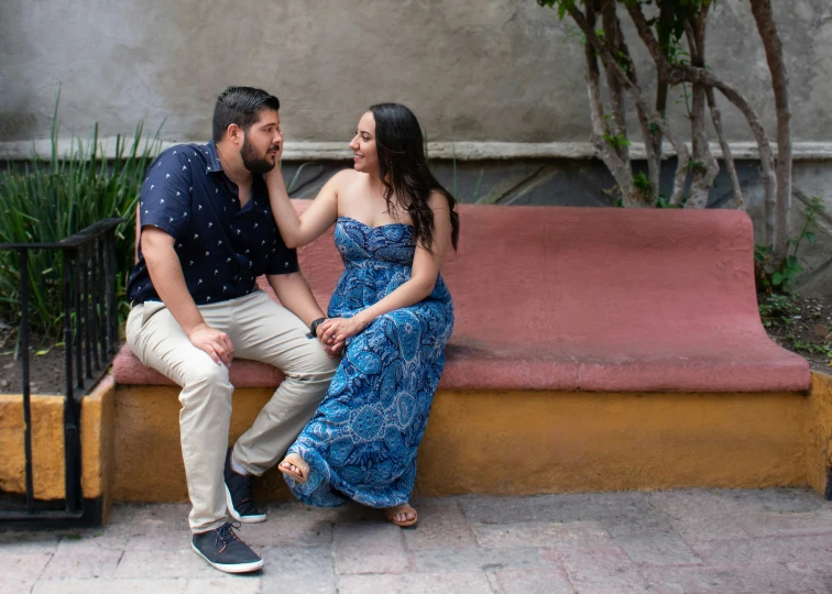 an image of a man and woman posing for a po