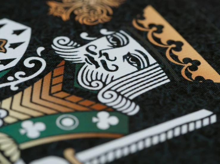 closeup po of a playing card