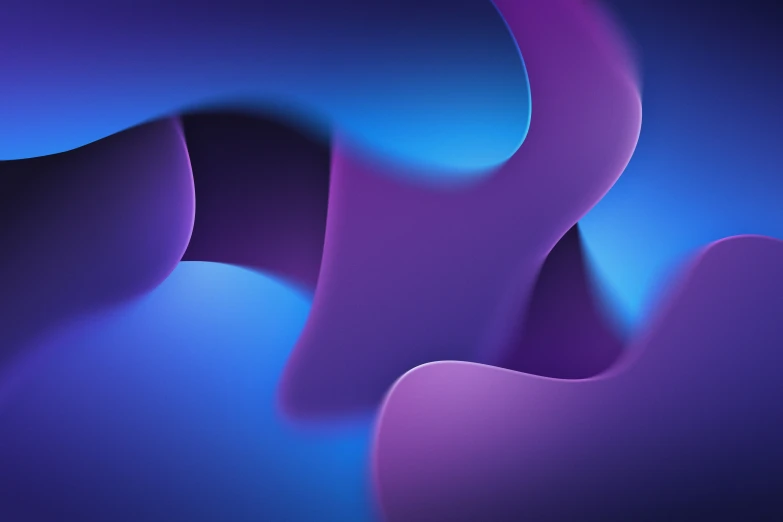 a close up view of purple shapes on blue