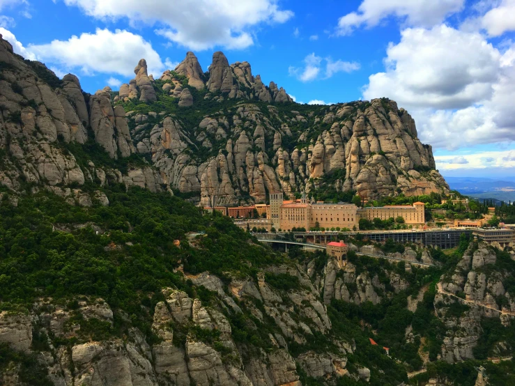 the city in a valley is surrounded by mountains