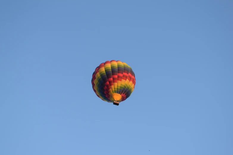 a  air balloon floating in the sky