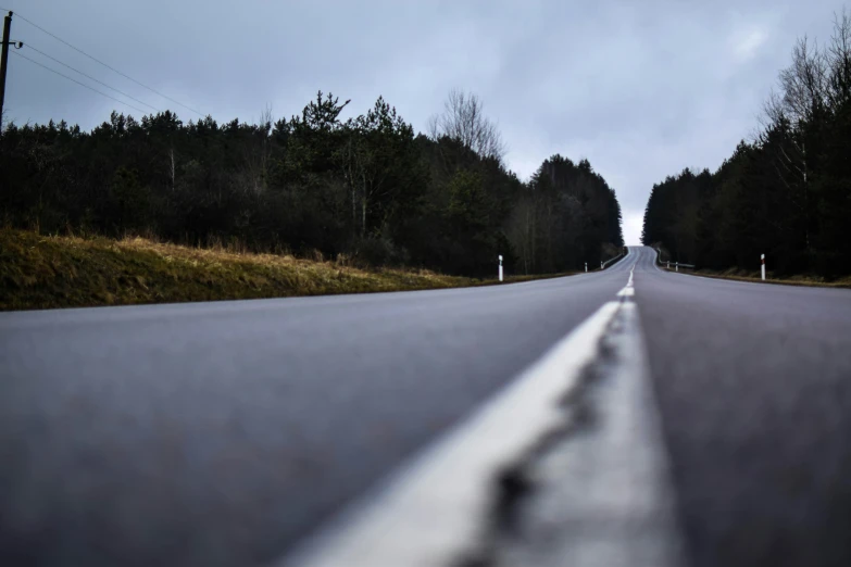 the road in front of the picture is wide