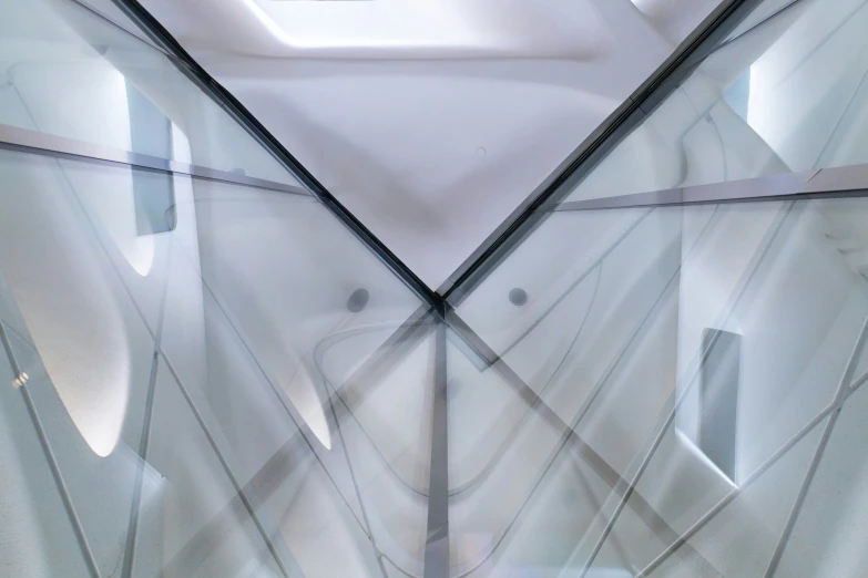 this is an image of a glass wall and ceiling