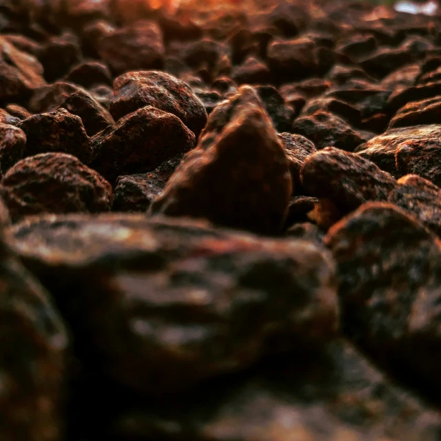 a bunch of rocks that have been placed together