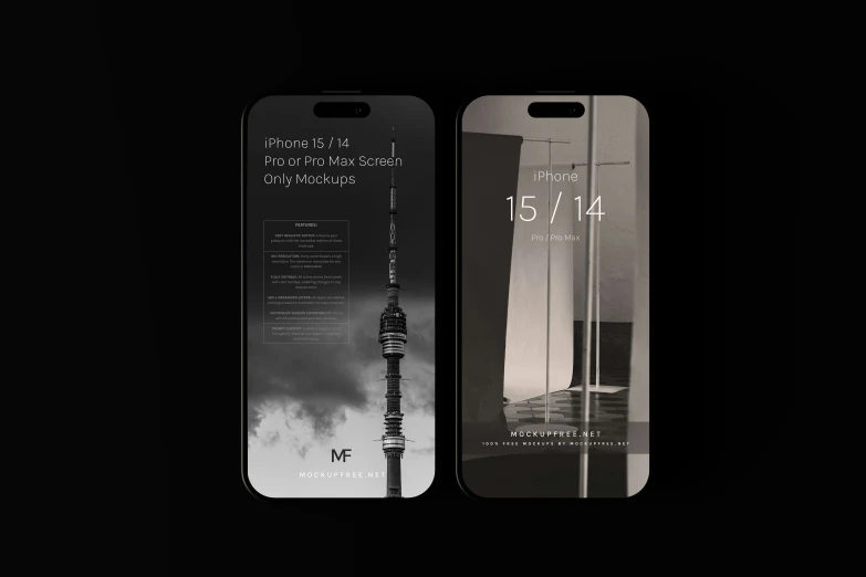 an iphone case and a packaging sticker set in black and white