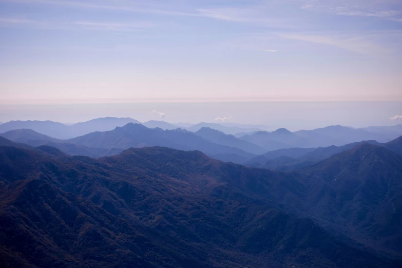 some mountains with mountains in the distance