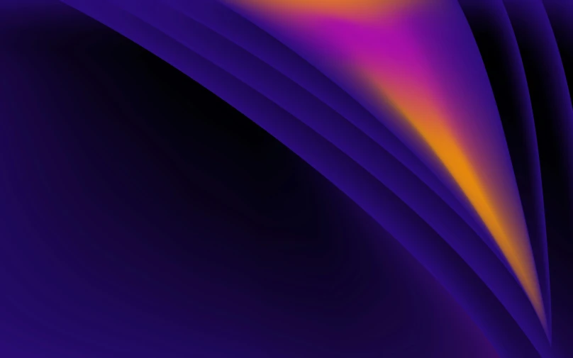 a blue and purple background with orange stripes