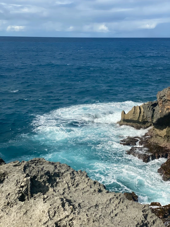 there is an image of a rocky shore