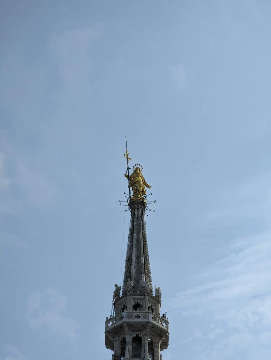 the view of a tall building from below