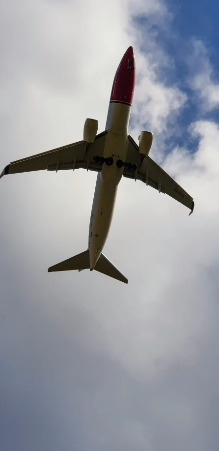 a airplane that is flying in the air