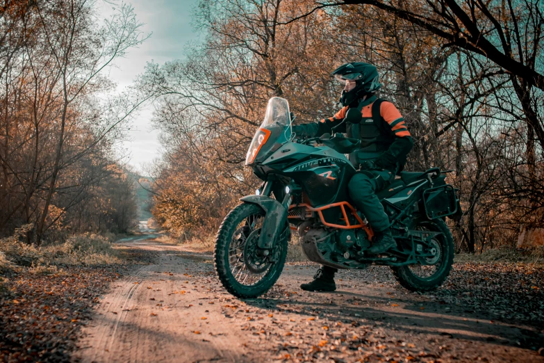a person on a motorcycle posing for the camera