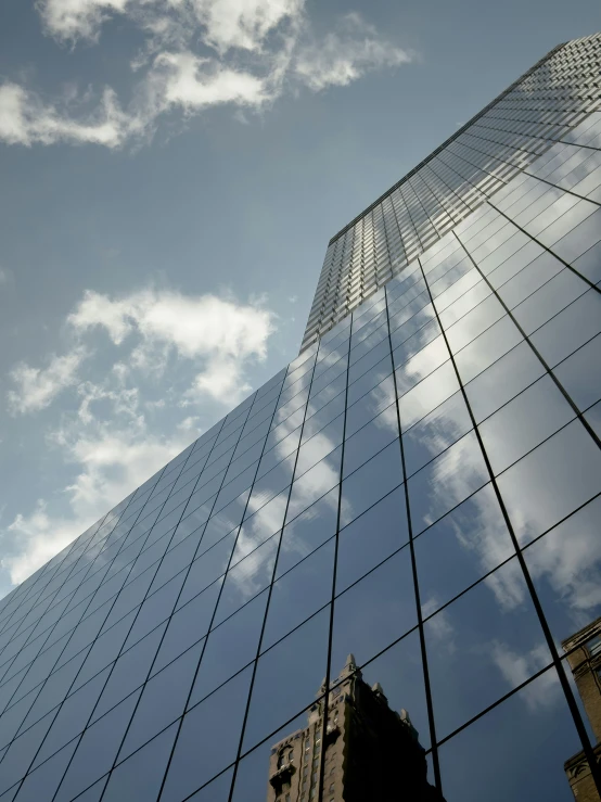 a building with glass windows on it