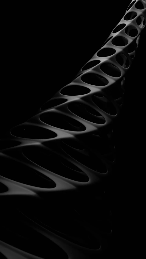 3d rendering of curved structure of curved column