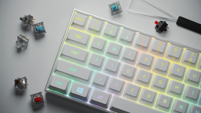 an image of a keyboard and mouse set on top of the desk